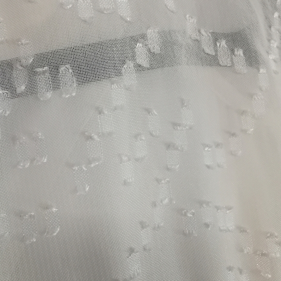 Vero Moda Semi Sheer Long Sleeve White Blouse - Sz L - Picture 4 of 4